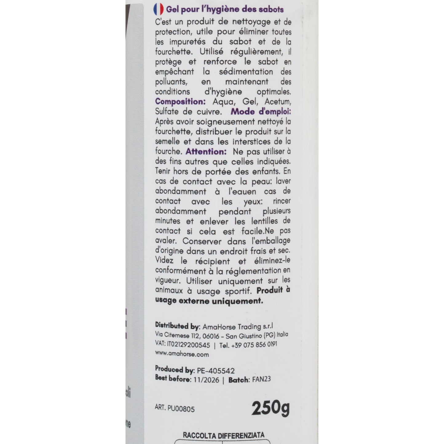 AMA VILLATE IN GEL (250 GR)