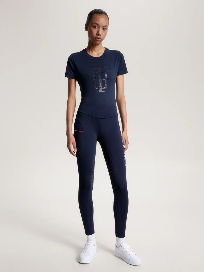 LEGGINGS DONNA FULL GRIP 4 STAGIONI MODELLO ELMIRA BLU NAVY SS2025