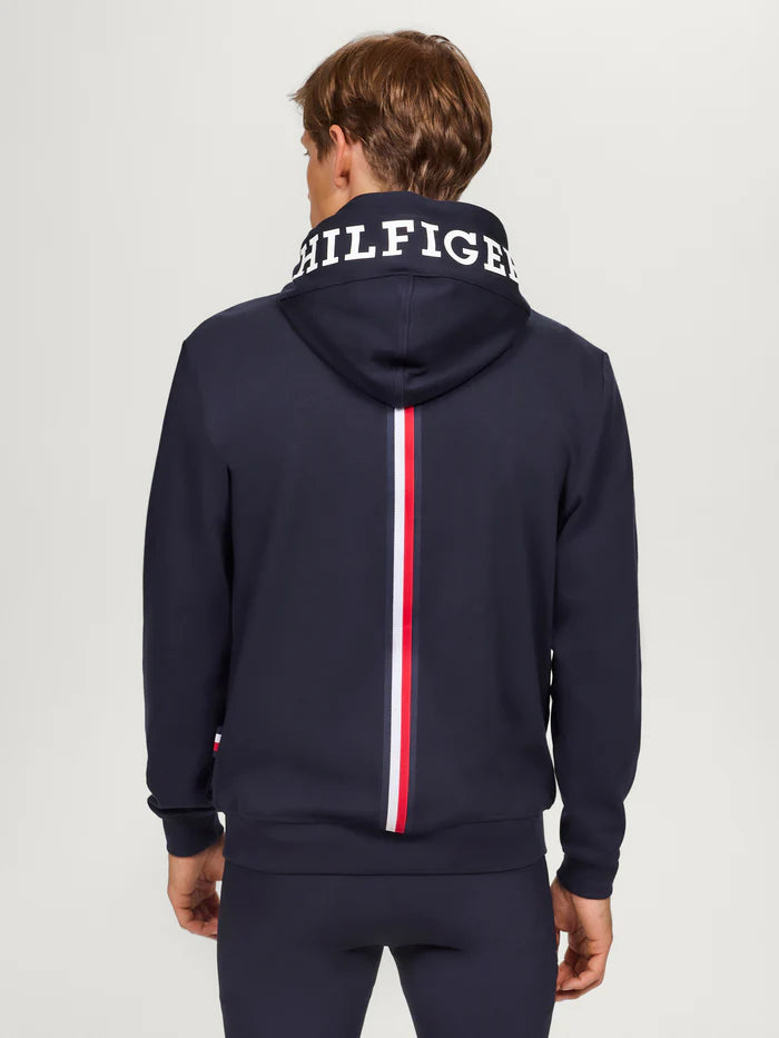 FELPA CON CAPPUCCIO E ZIP UOMO MODELLO GLENN SS2025
