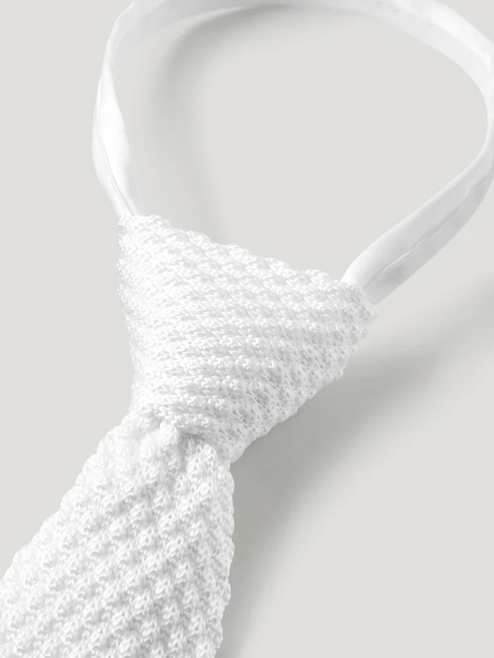 CRAVATTA MODELLO ADAM LAVORATA A MAGLIA CON ZIP SS2025