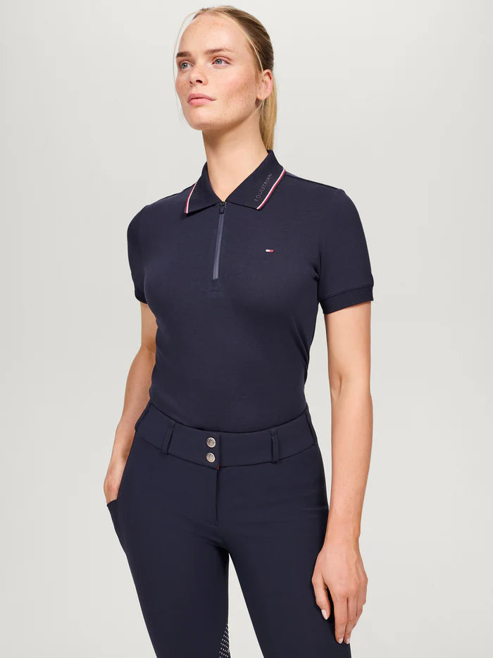 POLO CON ZIP DONNA MODELLO CAMDEN SS2025