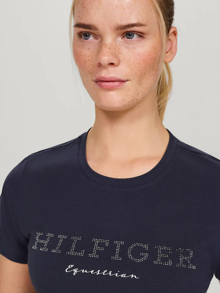 T-SHIRT CON STRASS DONNA MODELLO BELMONT SS2025