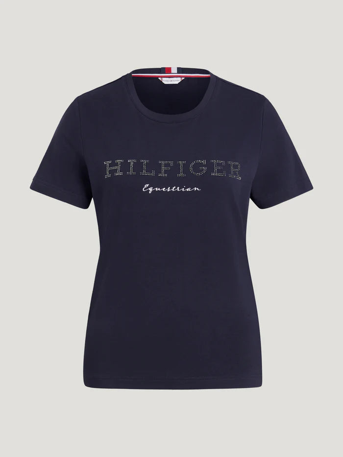 T-SHIRT CON STRASS DONNA MODELLO BELMONT SS2025