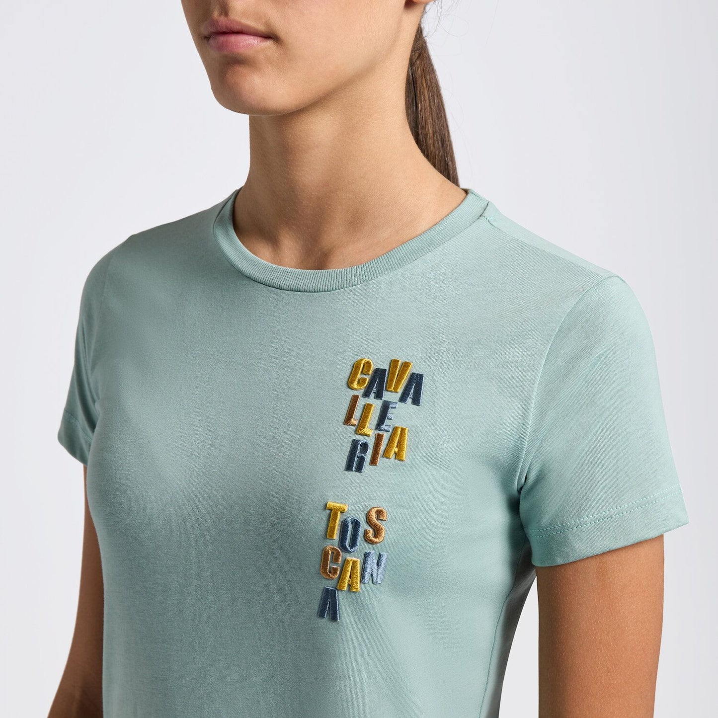 T-SHIRT CT DA BAMBINA\0 IN COTONE CON LOGO RICAMATO SS25