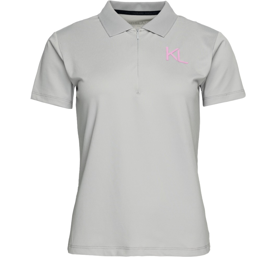 POLO KINGSLAND KLJUBI DONNA GRIGIA/LOGO ROSA (TG.XS)
