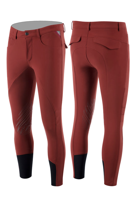 PANTALONE ANIMO GRIP AL GINOCCHIO MODELLO METRIK SS2024 ROSSO GRANATO