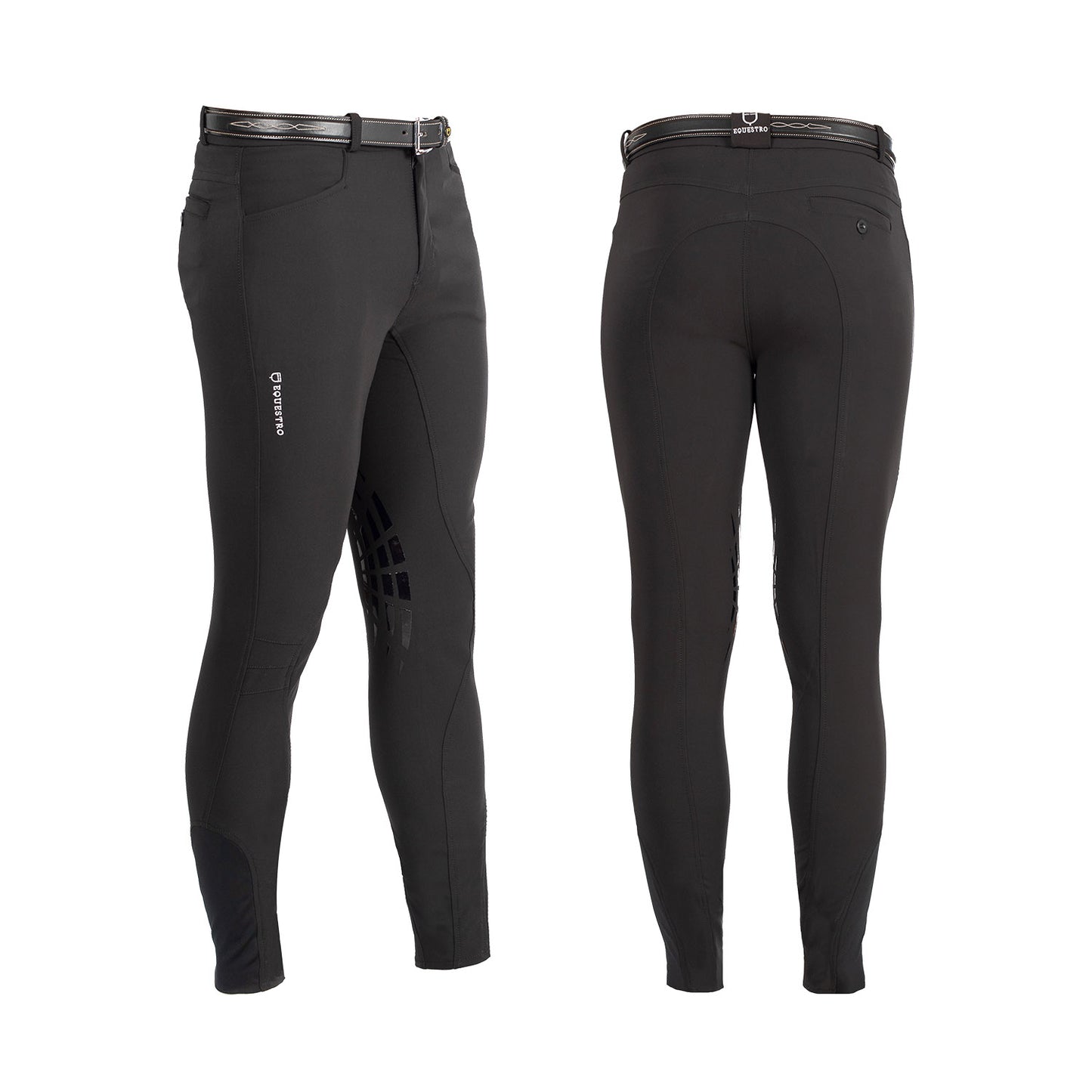 PANTALONI UOMO EQUESTRO MODELLO NESTOR IN TESSUTO TECNICO CON GRIP