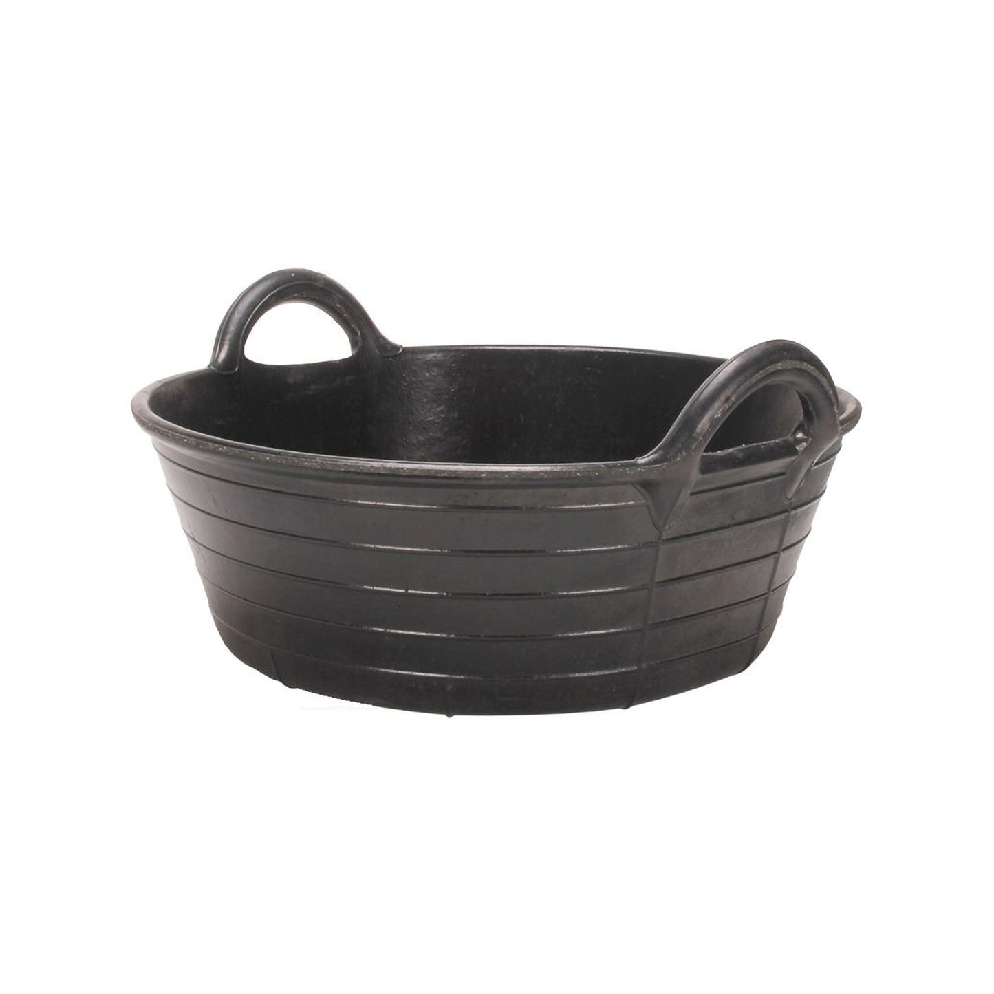 MANGIATOIA TONDA DA TERRA CON MANICI 20 LITRI