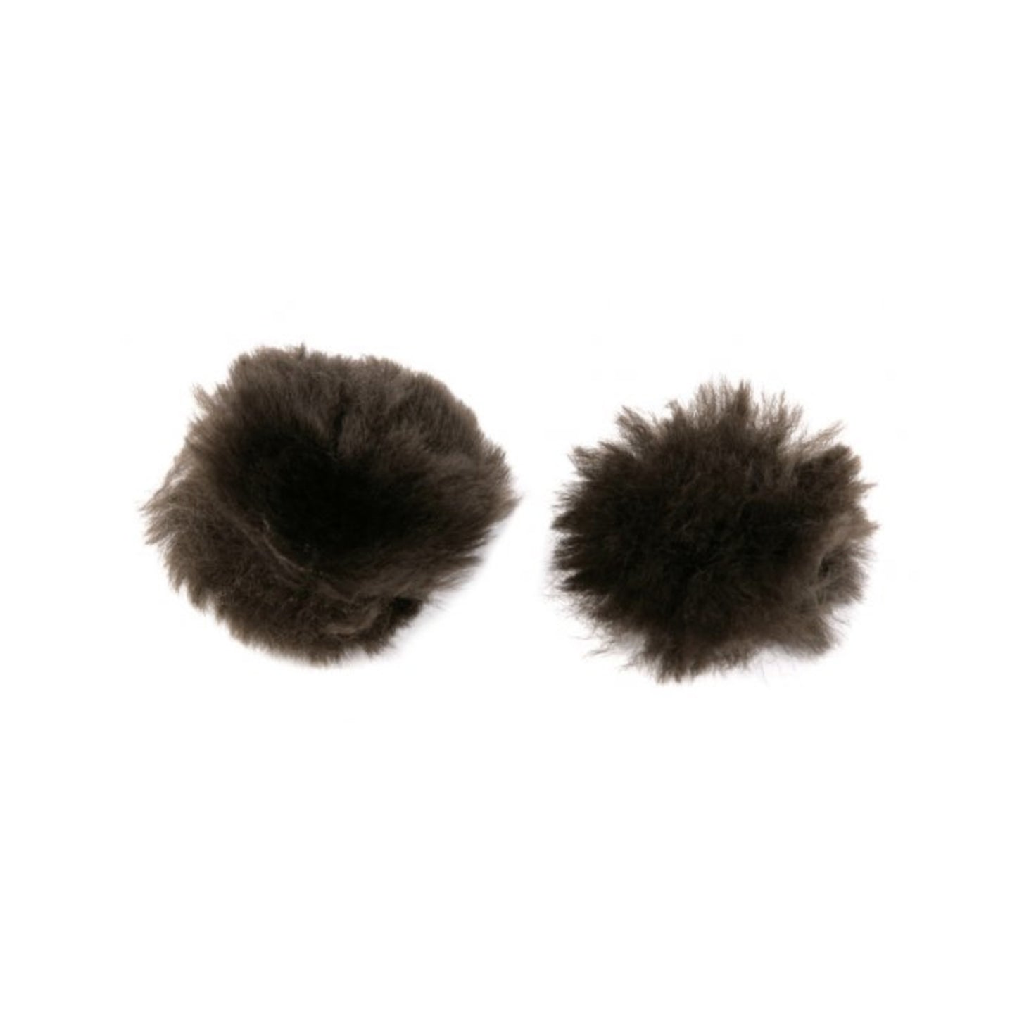 TAPPI PER ORECCHIE LEMIEUX LAMBSKIN BROWN PAIR