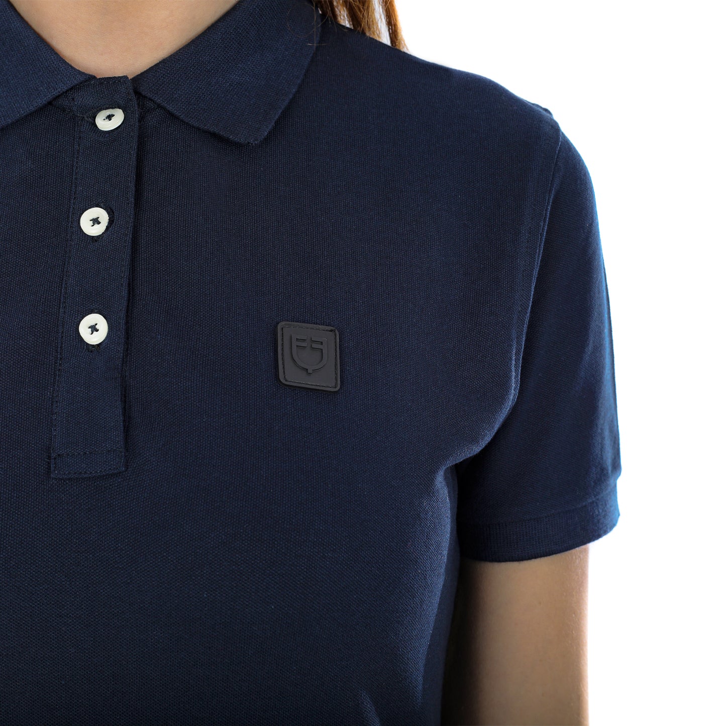 POLO DONNA EQUESTRO BOTTONI MANICA CORTA MODELLO DALAI (TG.M)