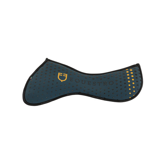 COMPENSATORE EQUESTRO TESSUTO TRAFORATO SUL GARRESE MEMORY FOAM CON GRIP LOGO GIALLO