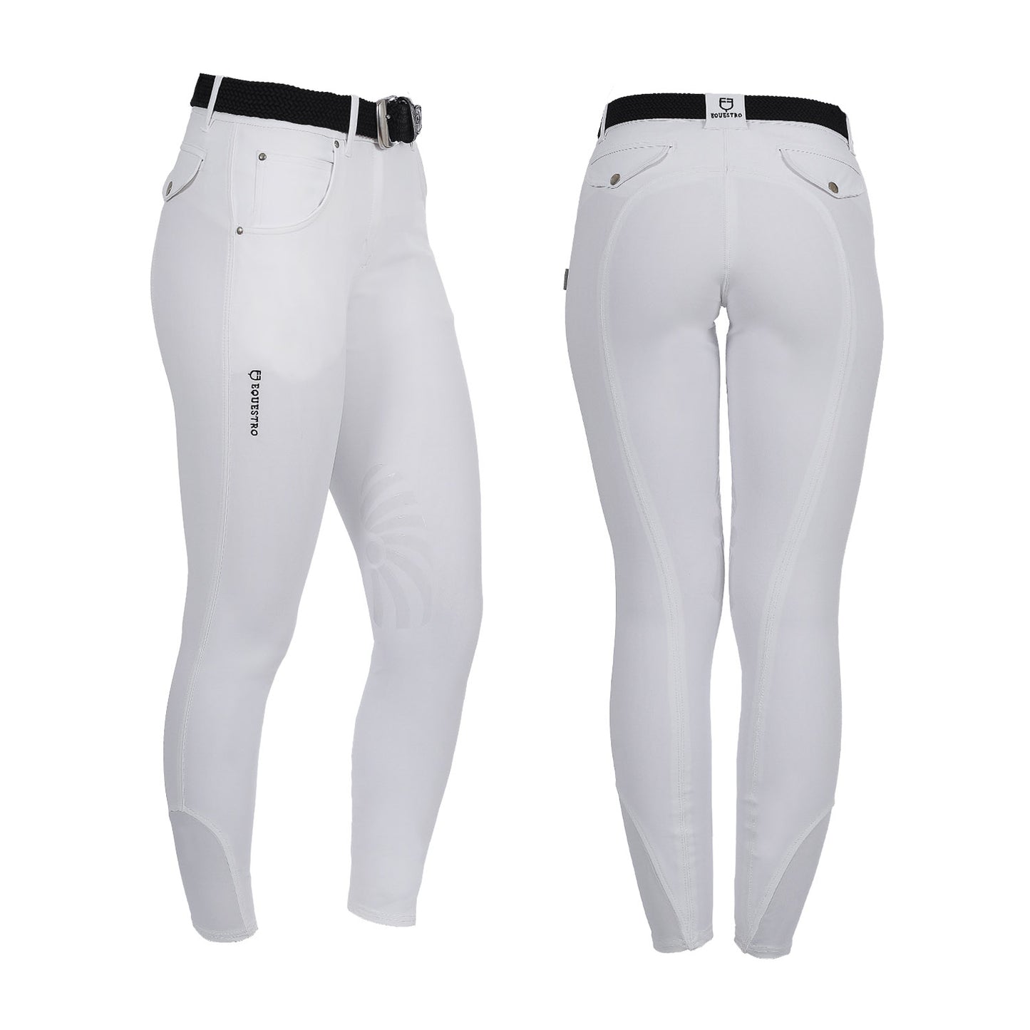 PANTALONI DONNA EQUESTRO MODELLO OLIMPIA IN TESSUTO TECNICO CON GRIP