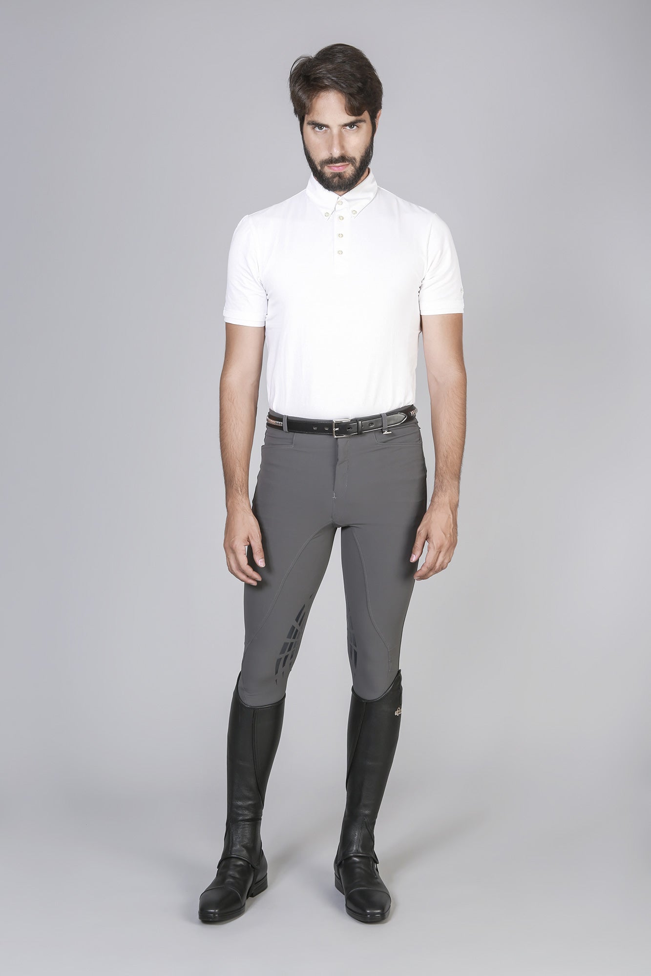 PANTALONI UOMO EQUESTRO MODELLO NESTOR IN TESSUTO TECNICO CON GRIP