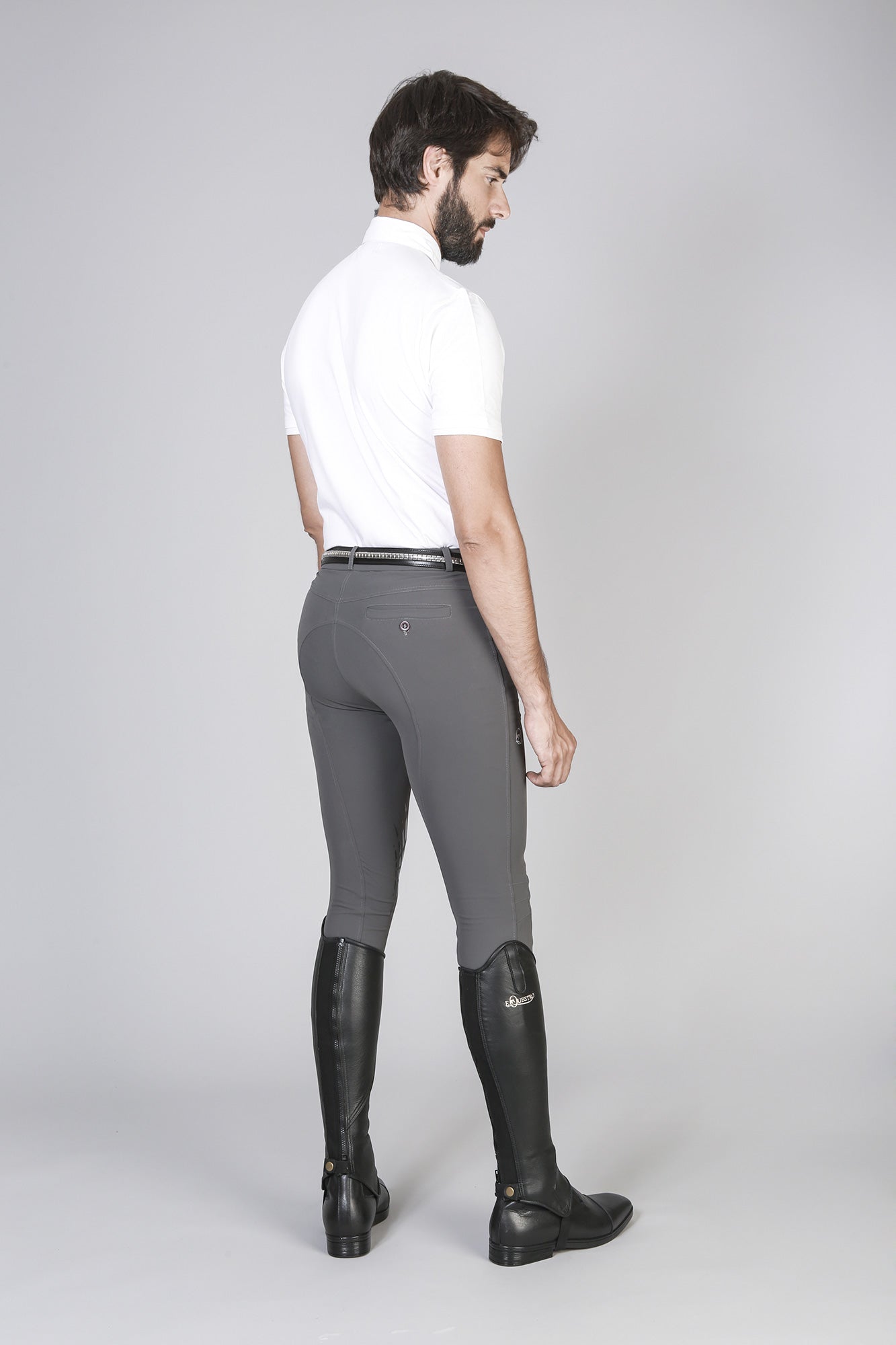 PANTALONI UOMO EQUESTRO MODELLO NESTOR IN TESSUTO TECNICO CON GRIP