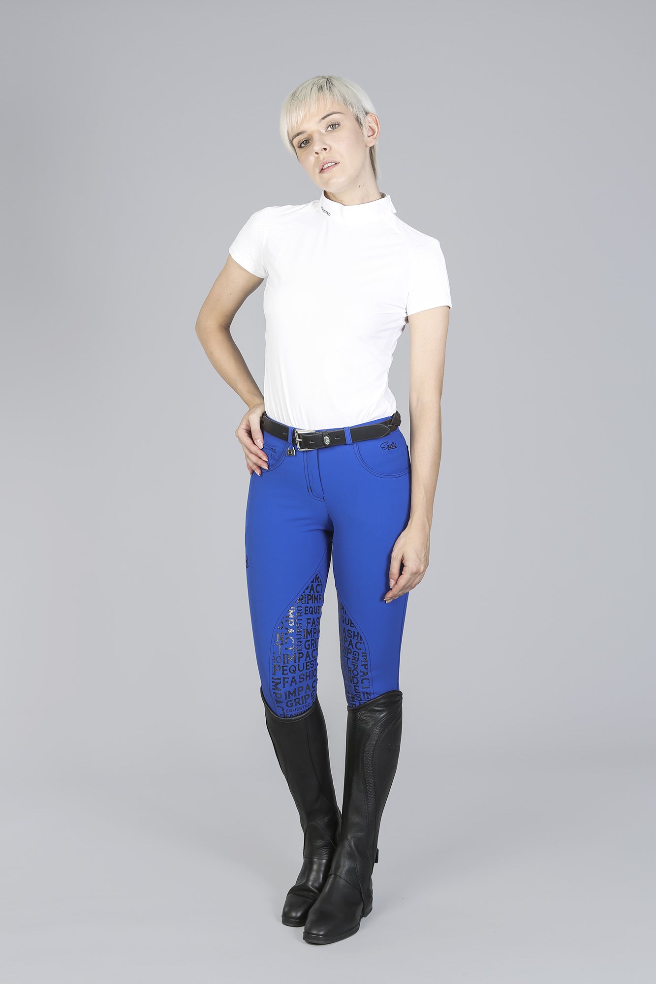 PANTALONI DONNA EQUESTRO MODELLO XENI IN TESSUTO TECNICO CON GRIP